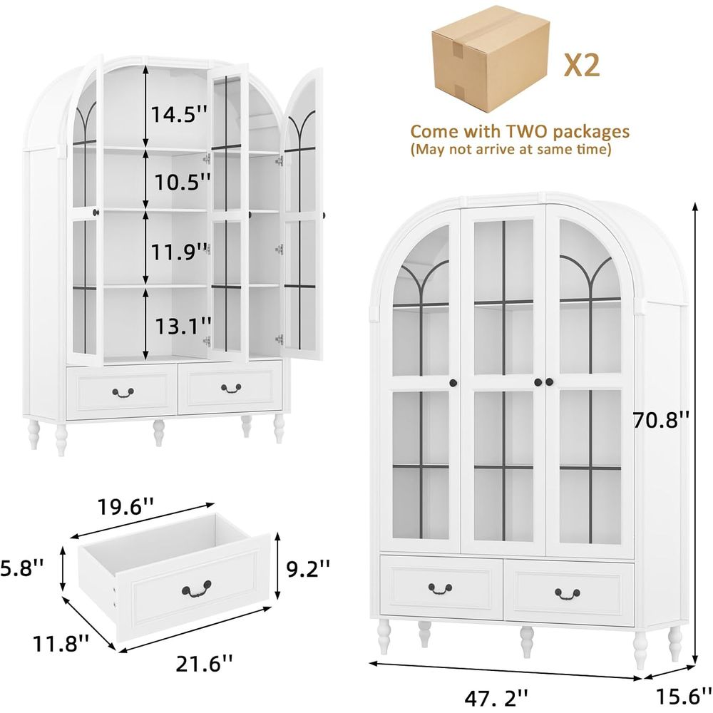 70.8'' Tall Arched Kitchen Pan - đánh giá và giá Storage & Organization